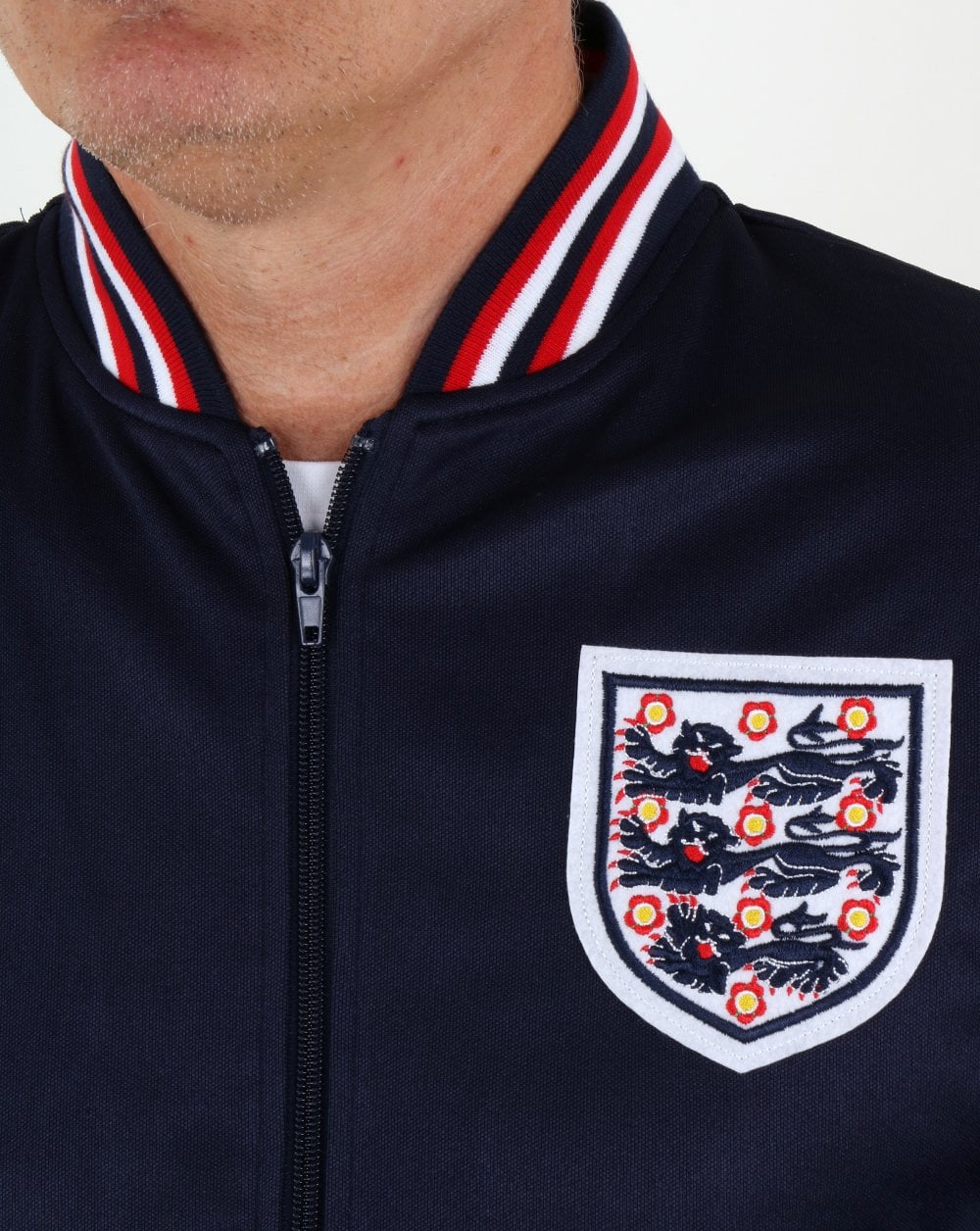 80s Casual Classics England 1974 Track Top Navy - Image 2