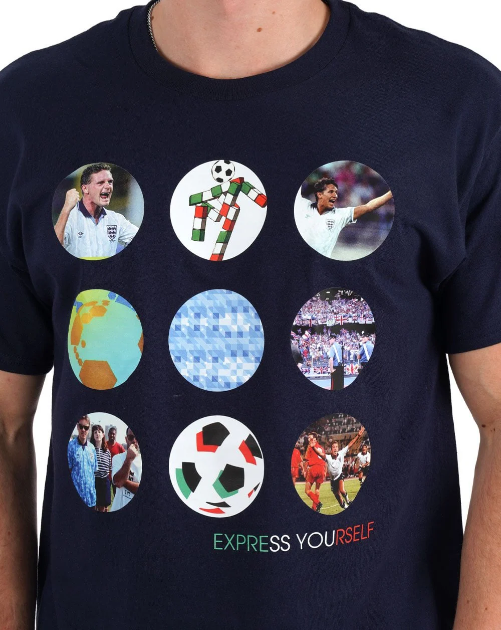 80s Casual Classics Express Yourself T Shirt Navy - Image 2
