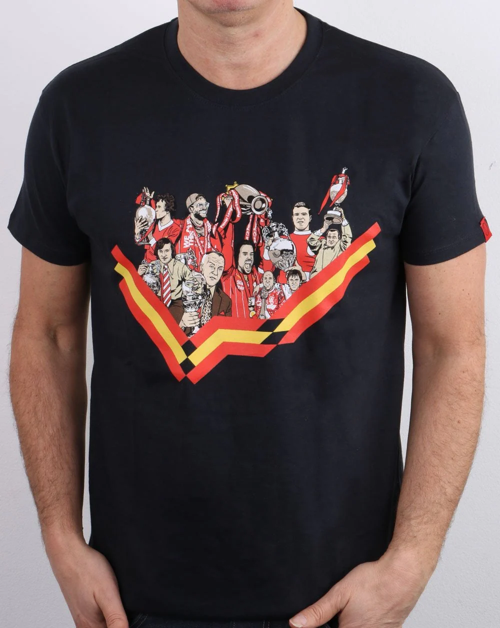80s Casual Classics Liverpool T-shirt Navy - Image 3