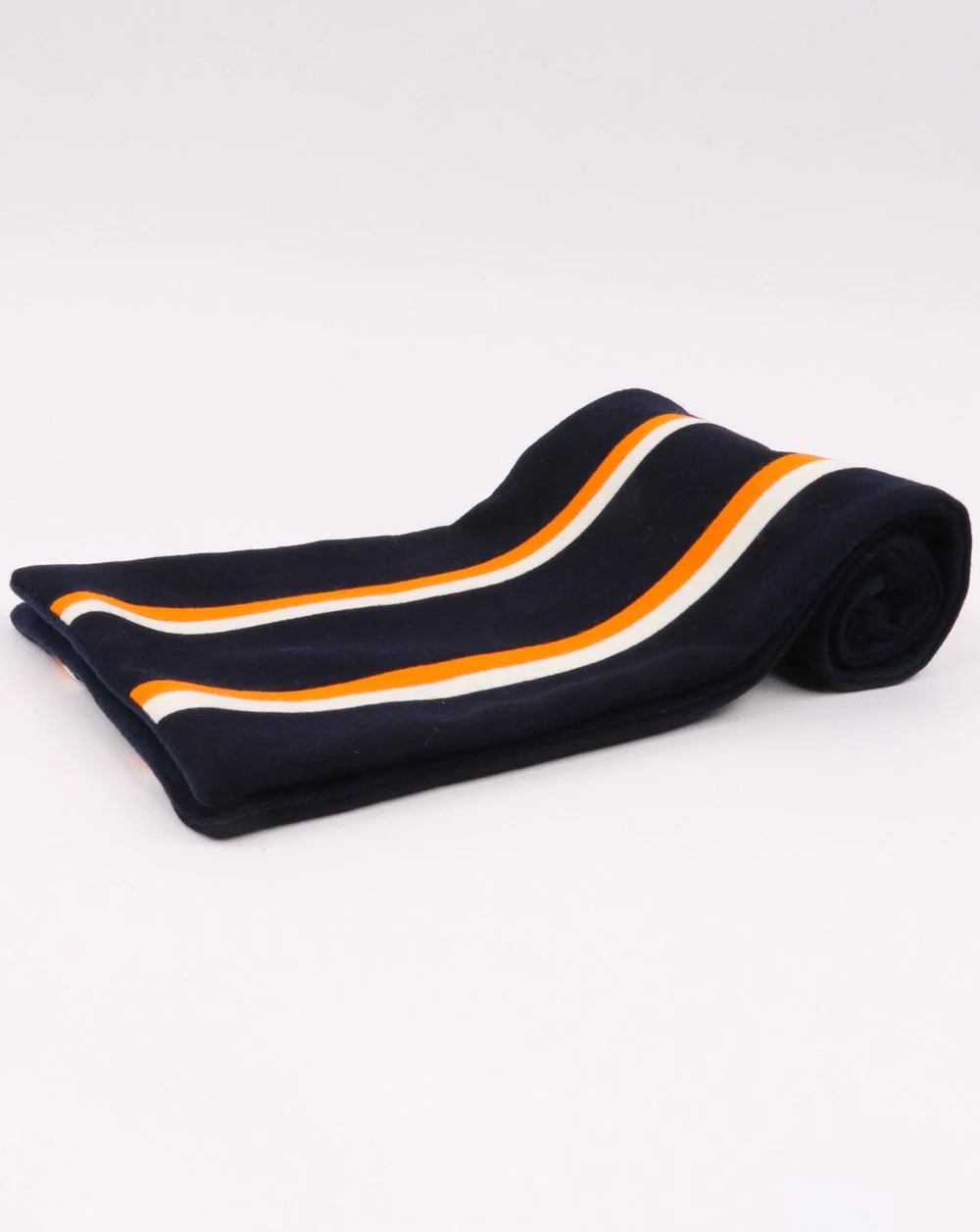 80s Casual Classics Princeton Scarf Navy/White/Orange - Image 3