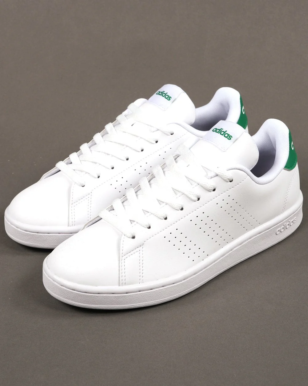Adidas Advantage Trainers White Green - Image 2