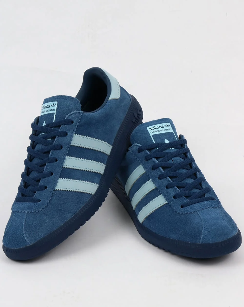 Adidas Bermuda Trainers Vintage Navy/Sky Blue - Image 4