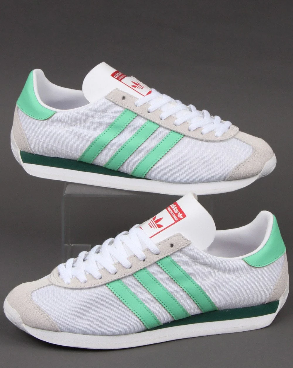 Adidas Country Trainers White/Green - Image 2