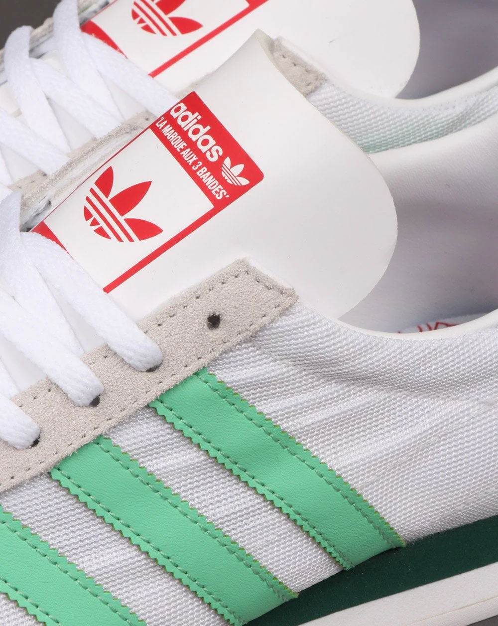 Adidas Country Trainers White/Green - Image 3
