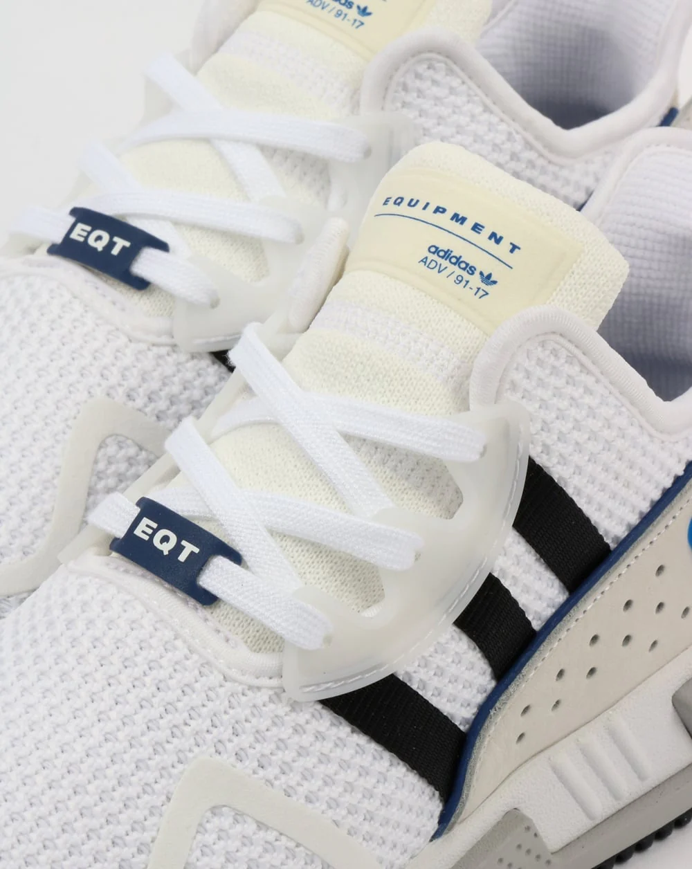 Adidas EQT Cushion ADV Trainers White/Black/Royal - Image 4