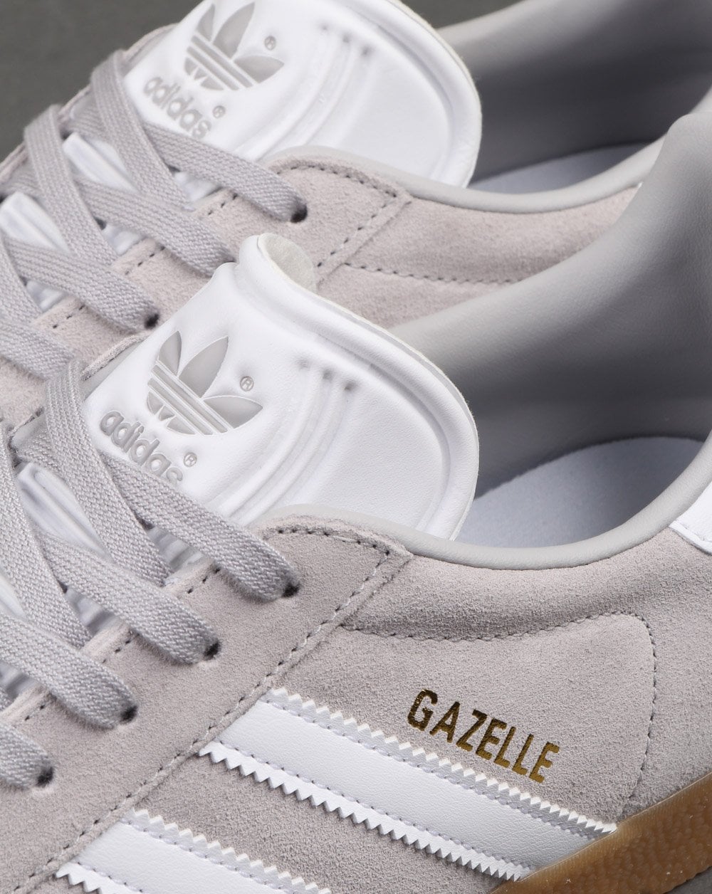 Adidas Gazelle Trainers Grey/White/Gum - Image 4