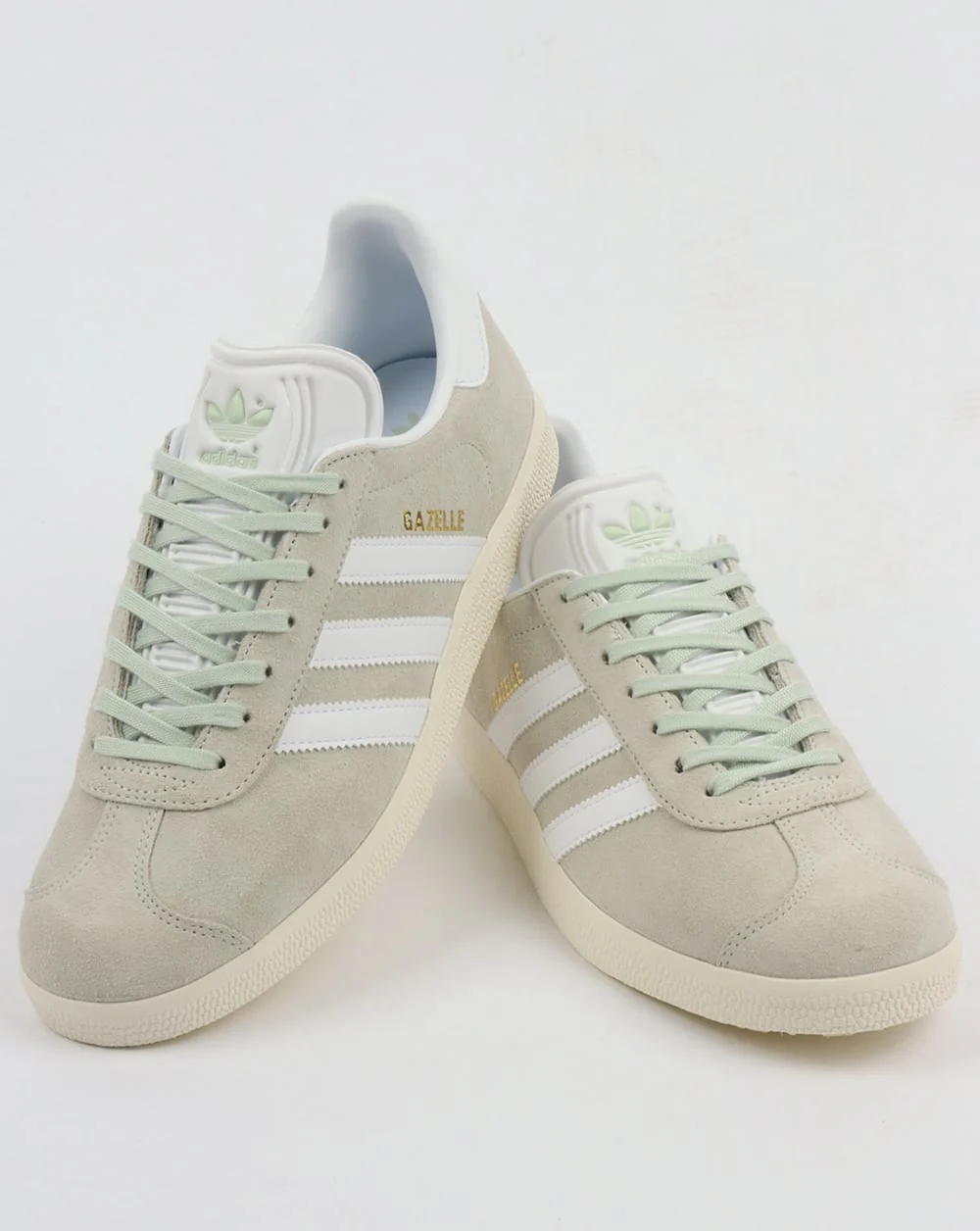 Adidas Gazelle Trainers Linen Green/White - Image 4
