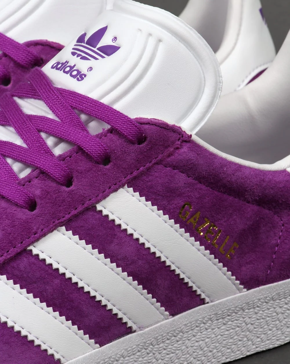 Adidas Gazelle Trainers Purple/White - Image 4