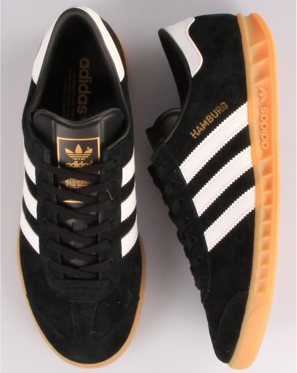 Adidas Hamburg Trainers Black/White/Gum