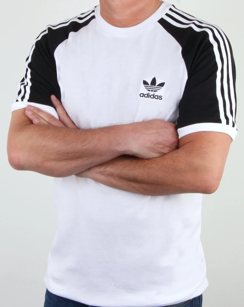 Adidas Originals 3 Stripes T Shirt White/black - Image 4