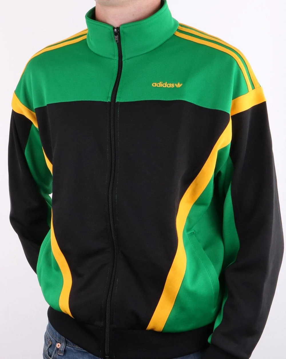 Adidas Originals Classics Track Top Black/green - Image 2