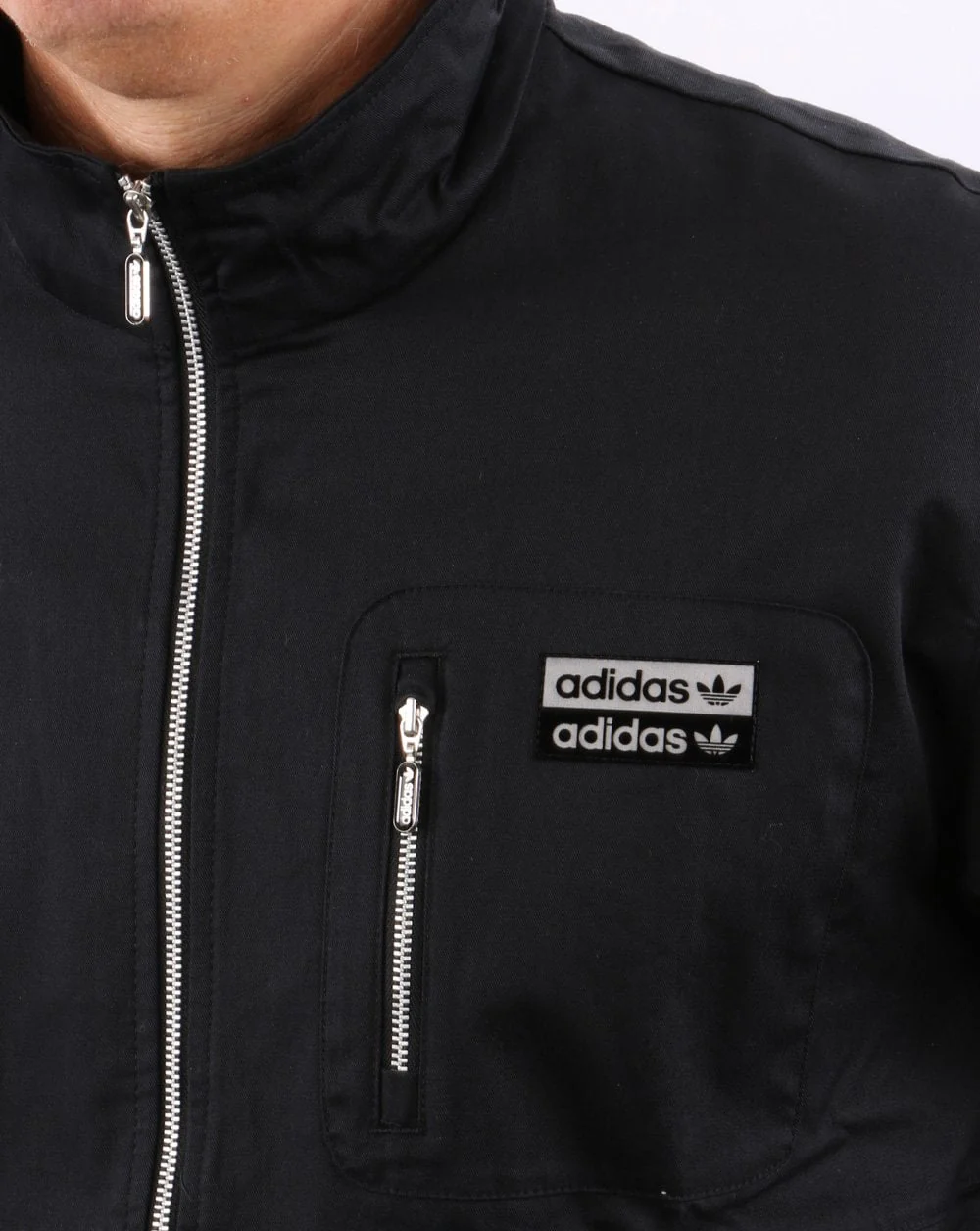 Adidas Originals Cotton Twill Jacket Black - Image 2