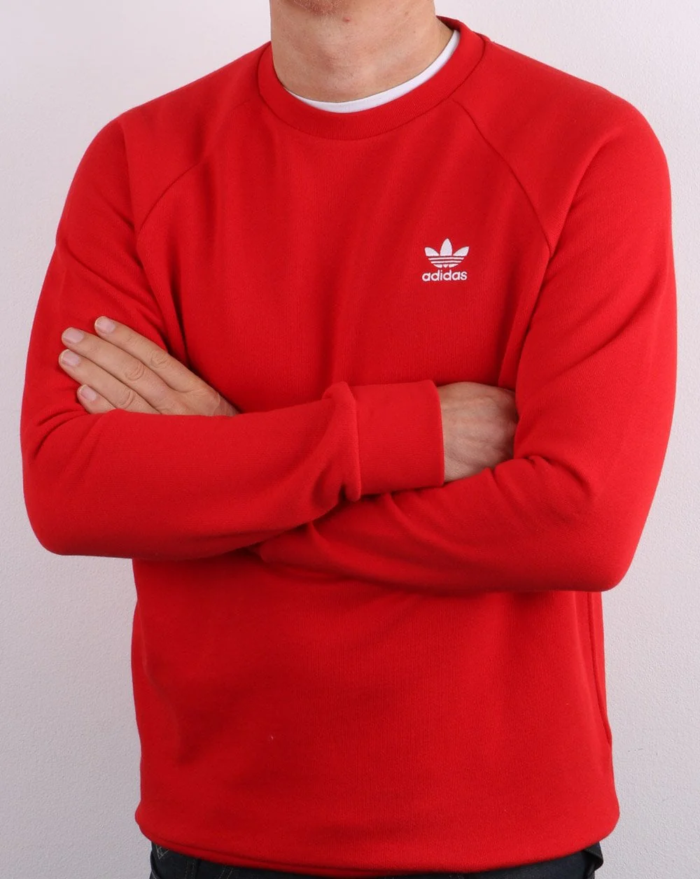 Adidas Originals Essential Crew Sweat red - Image 4