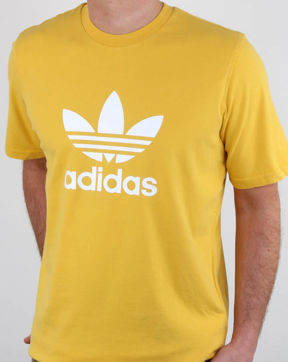 Adidas Originals Trefoil T Shirt Yellow - Image 3