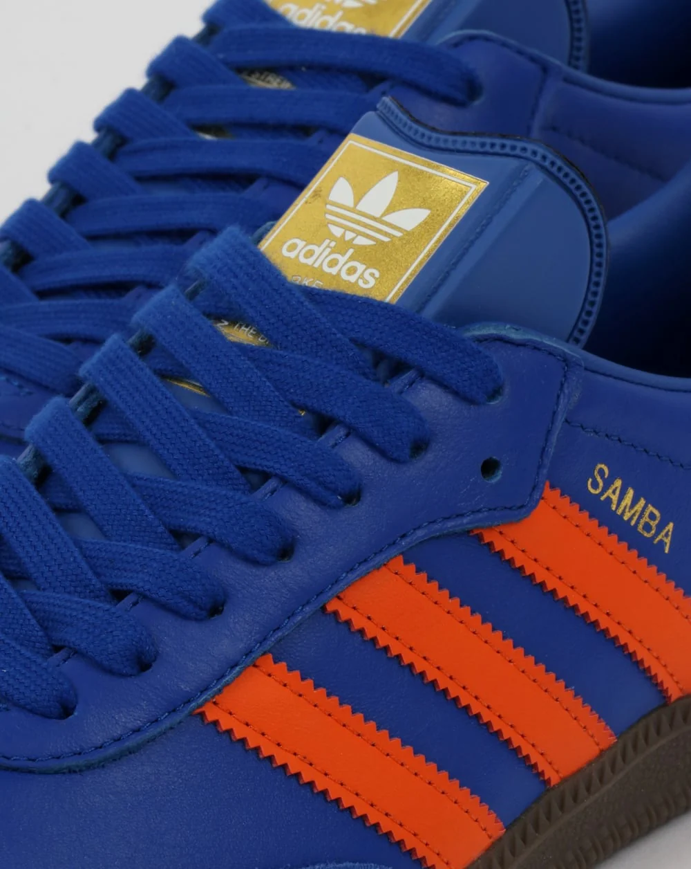 Adidas Samba Trainers Bold Blue/Orange - Image 3