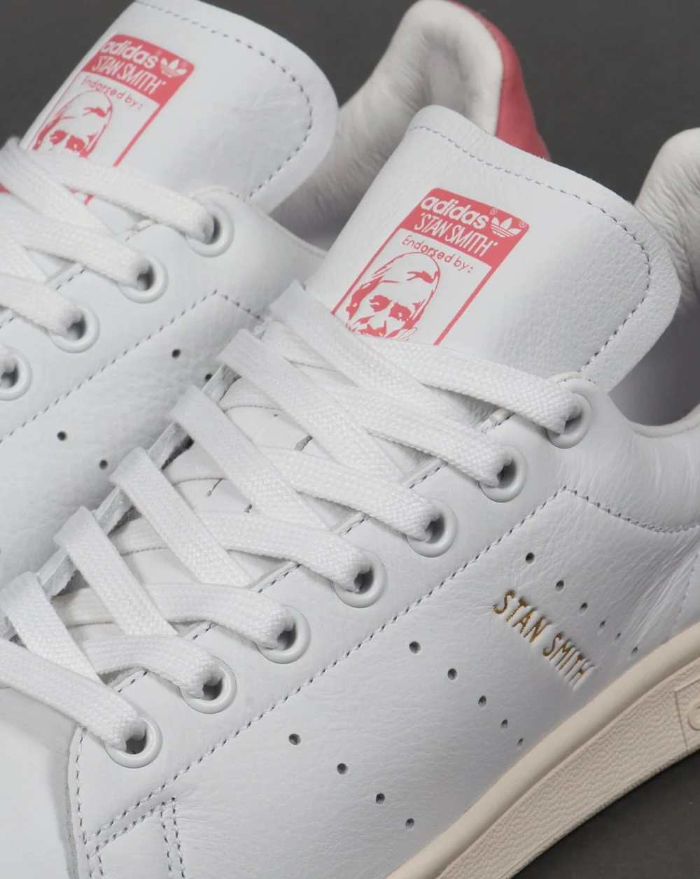 Adidas Stan Smith Trainers White/Pink - Image 4