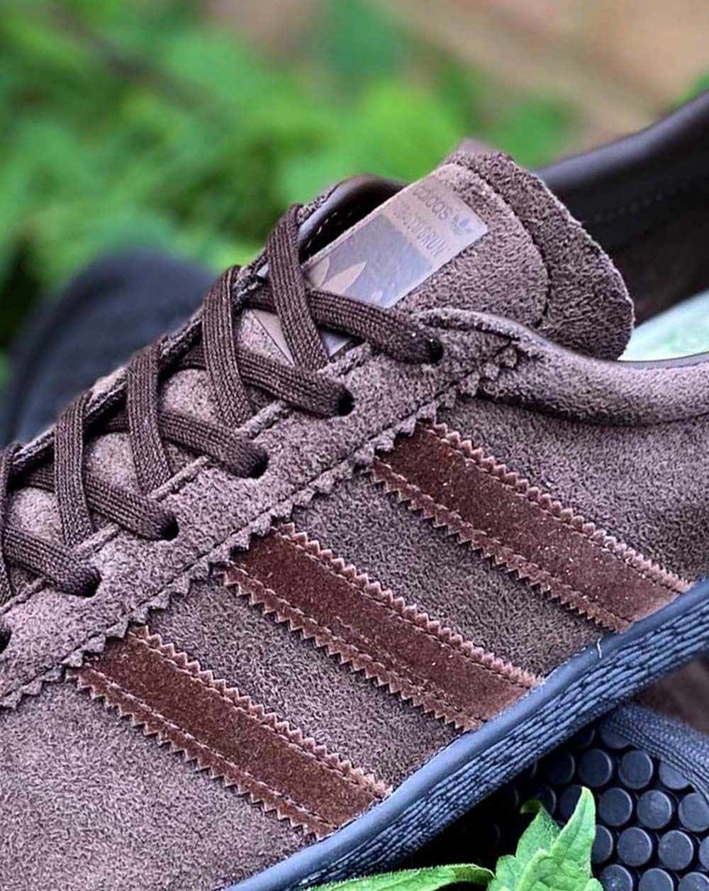 Adidas Tobacco Trainers Dark Brown - Image 2