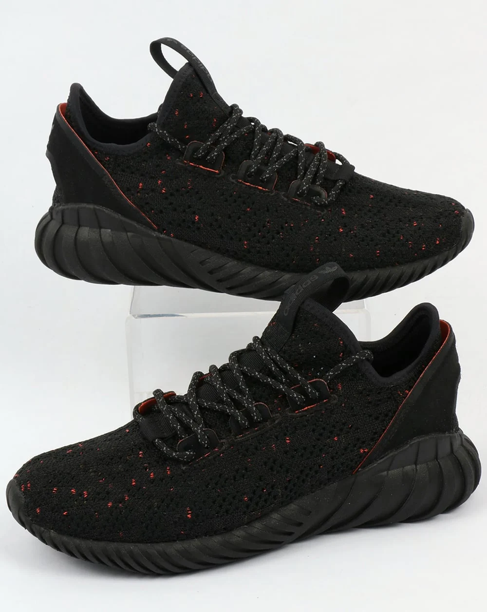 Adidas Tubular Doom Sock Trainers Black/Black/Trace Olive