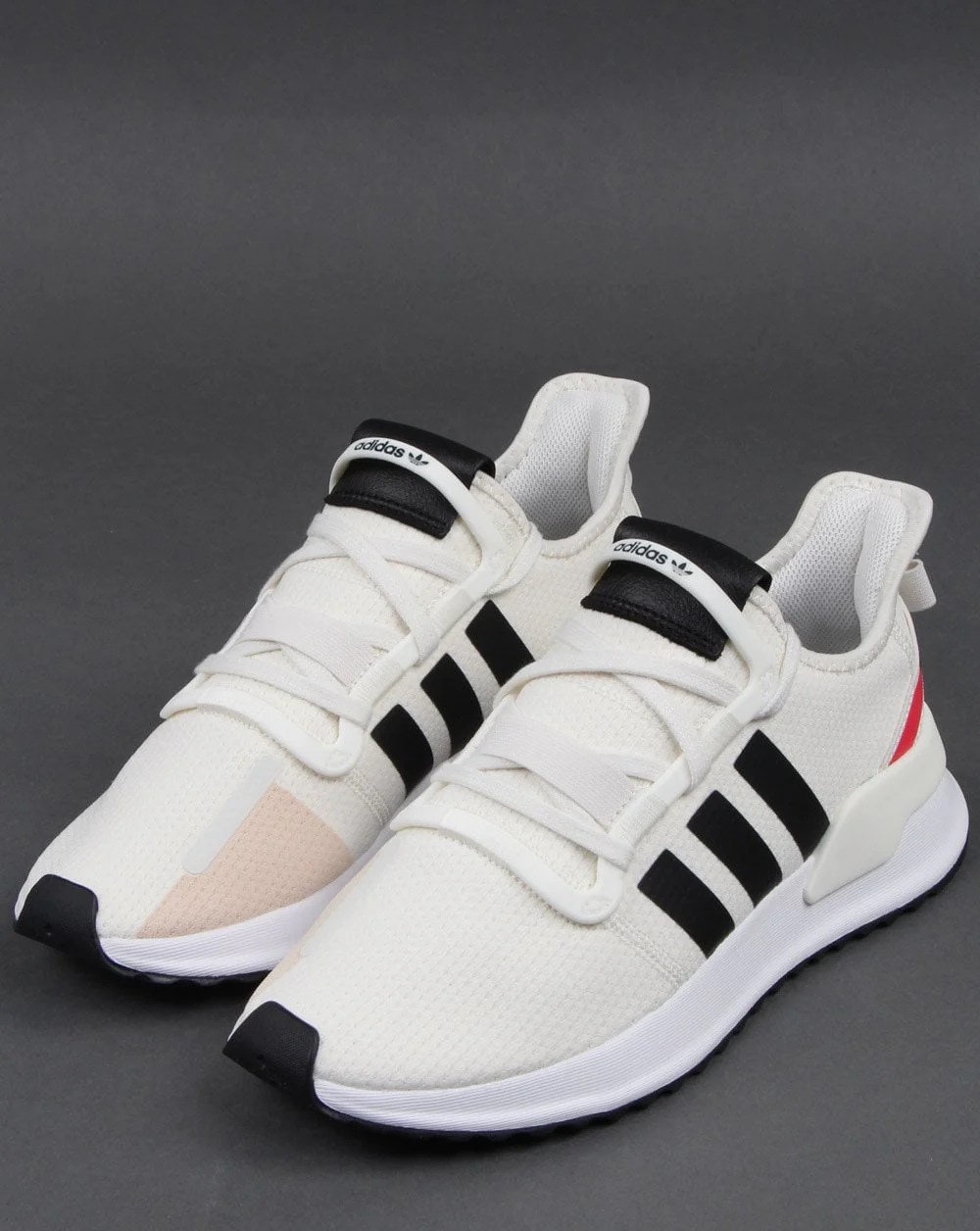 Adidas U_path Run Trainers Off White/black/shock Red - Image 3