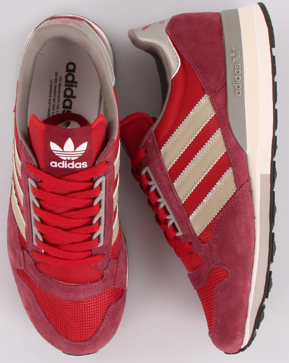 Adidas Zx 500 Trainers Victory Crimson/Red - Image 2