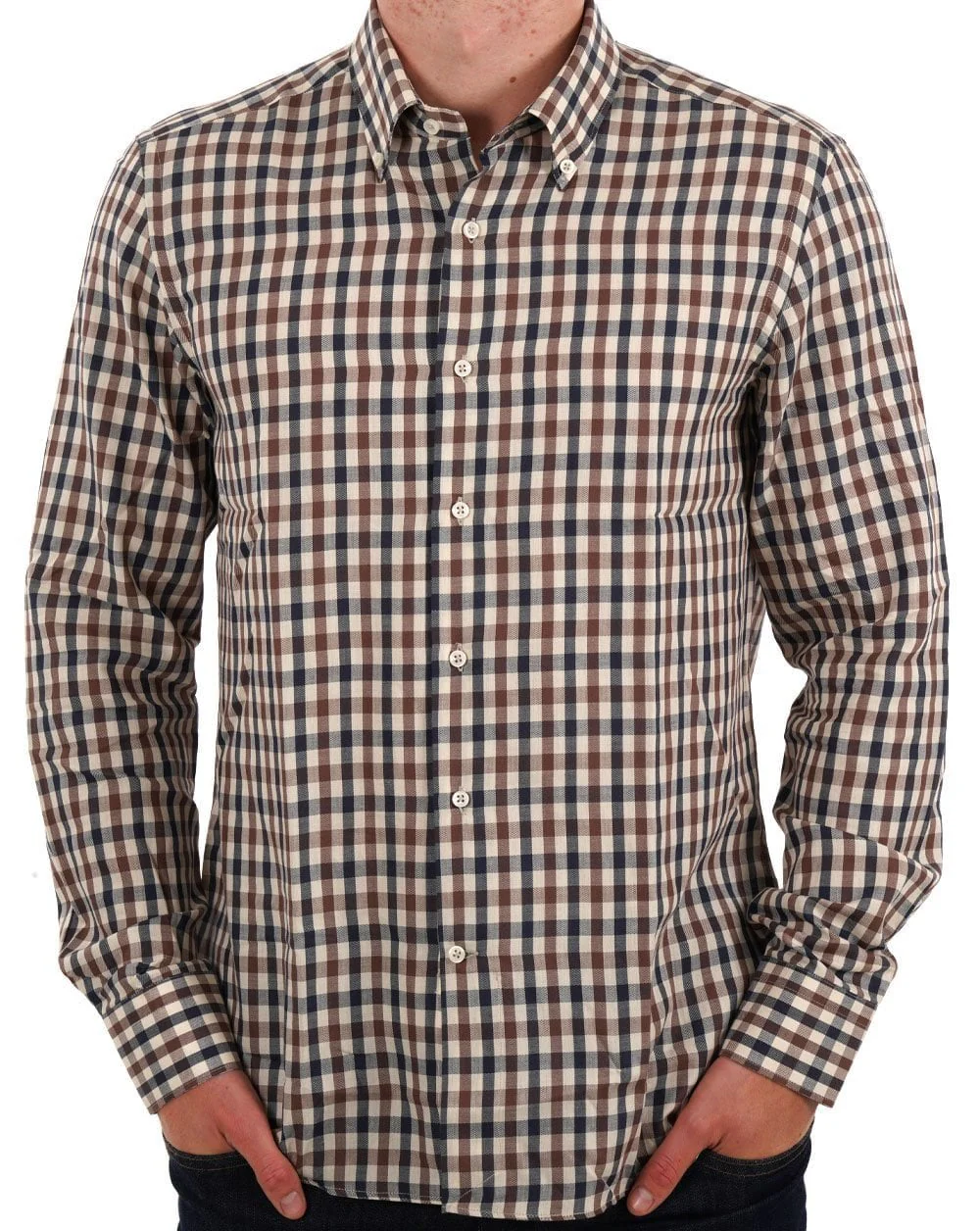 Aquascutum Club Check Shirt Check - Image 3