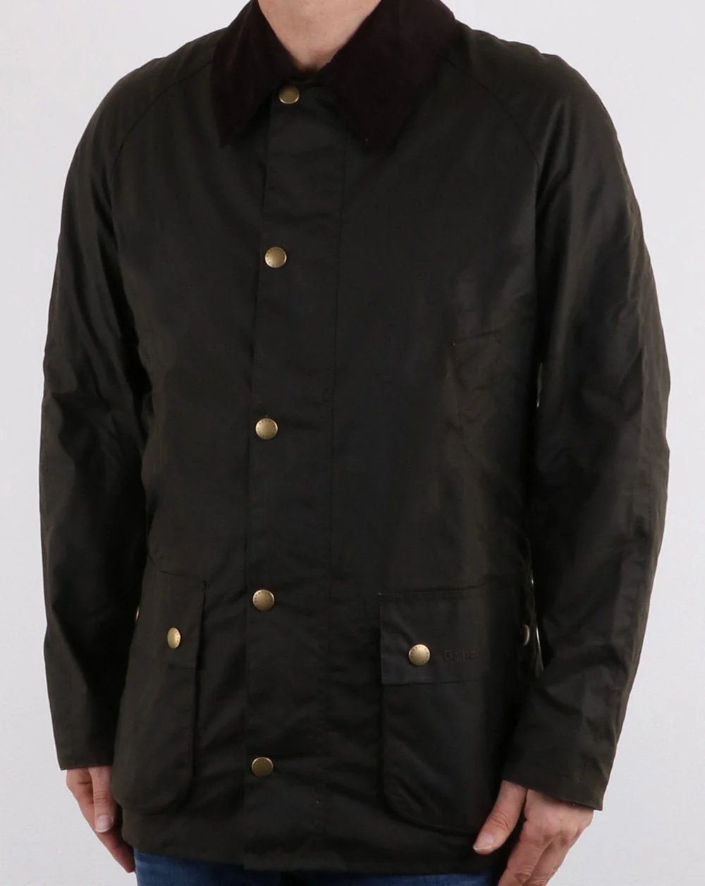 Barbour Ashby Wax Jacket Olive - Image 2