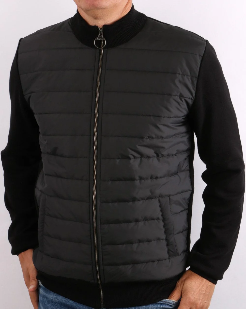 Barbour Cam Baffle Zip Thru Black - Image 2