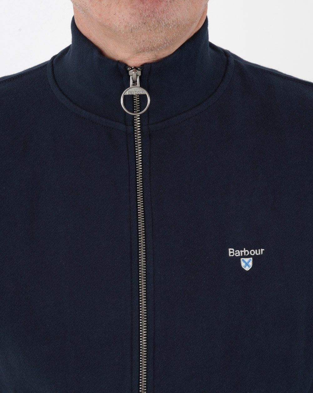 Barbour Cooklaw Zip Through Sweat Navy - Image 2