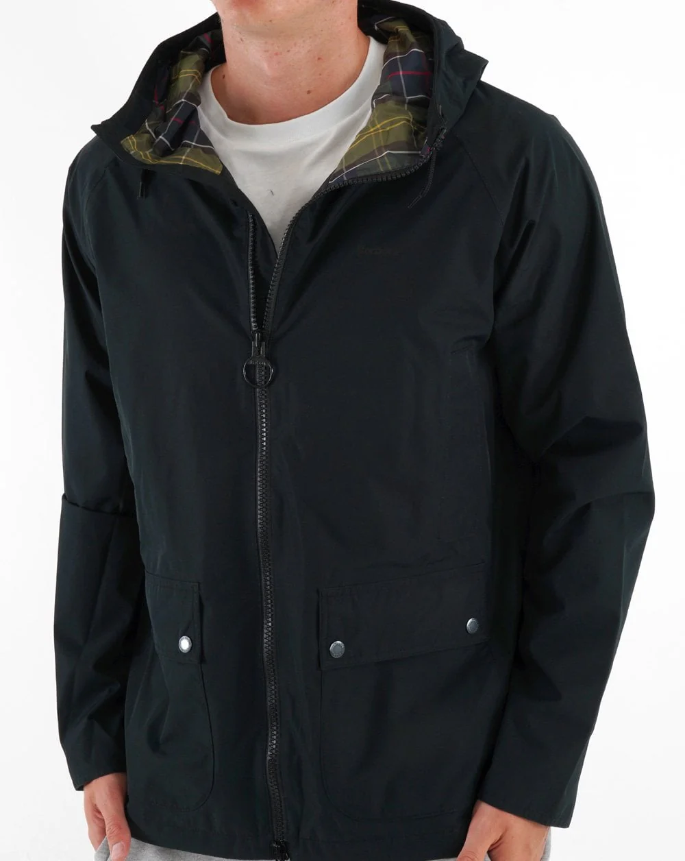 Barbour Domus Hooded Jacket Black - Image 3