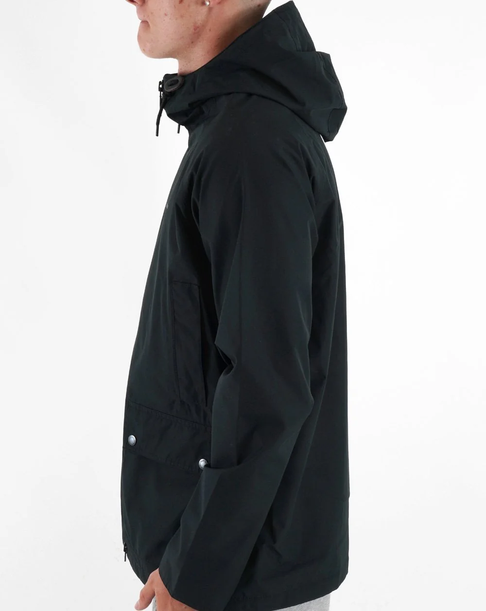 Barbour Domus Hooded Jacket Black - Image 4