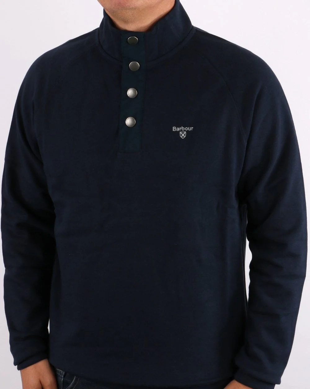 Barbour Half Zip Sweatshirt Navy