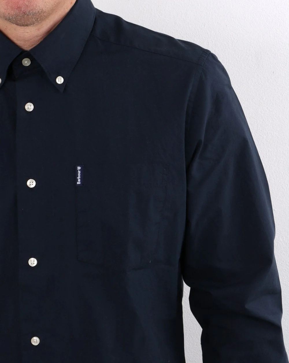 Barbour Headshaw Shirt Navy - Image 3