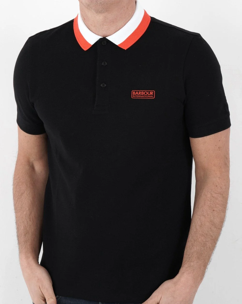 Barbour International Ampere Polo Black