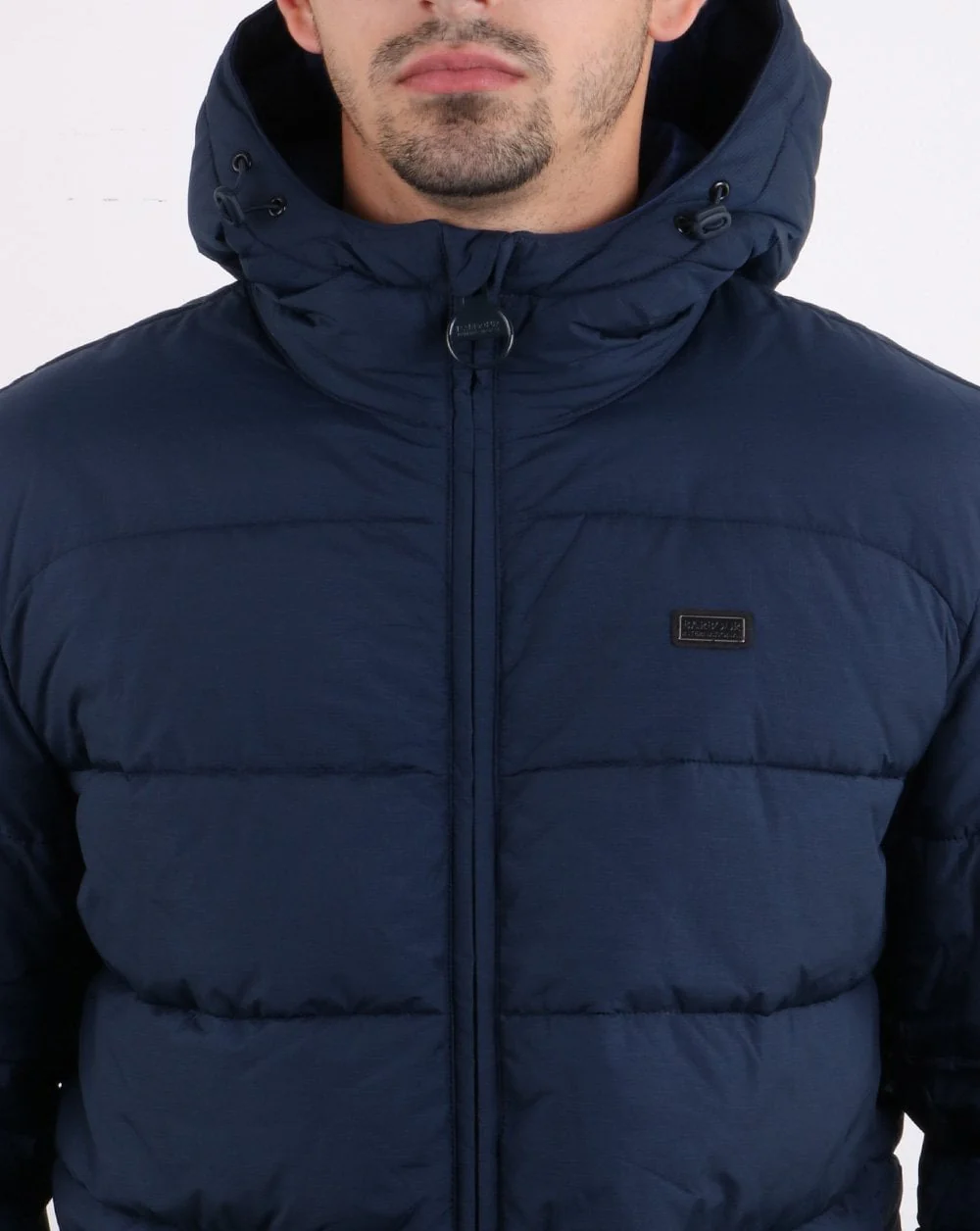 Barbour International Court Quilt Jacket Navy - Image 4