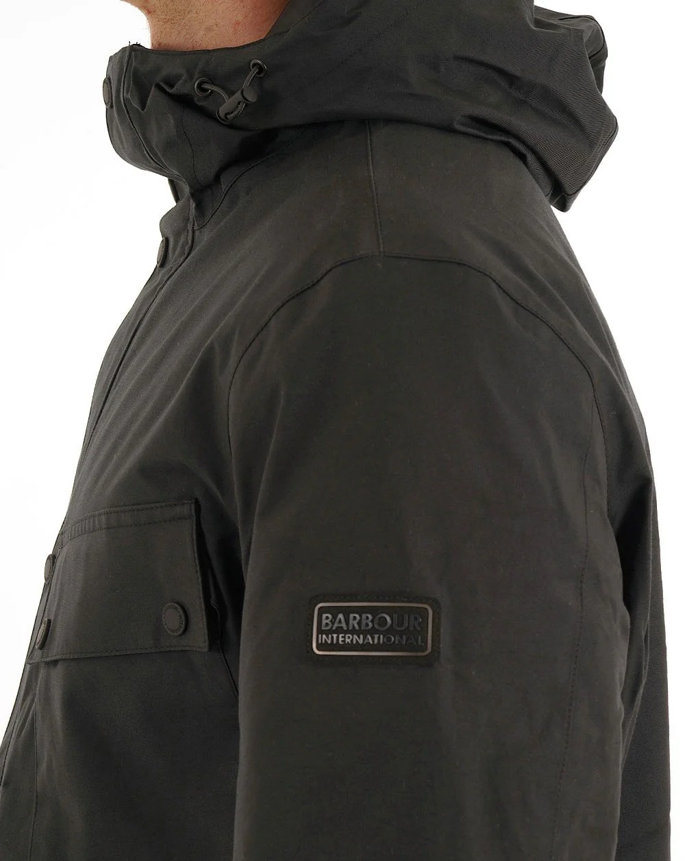 Barbour International Endley Waterproof Jacket Black - Image 2