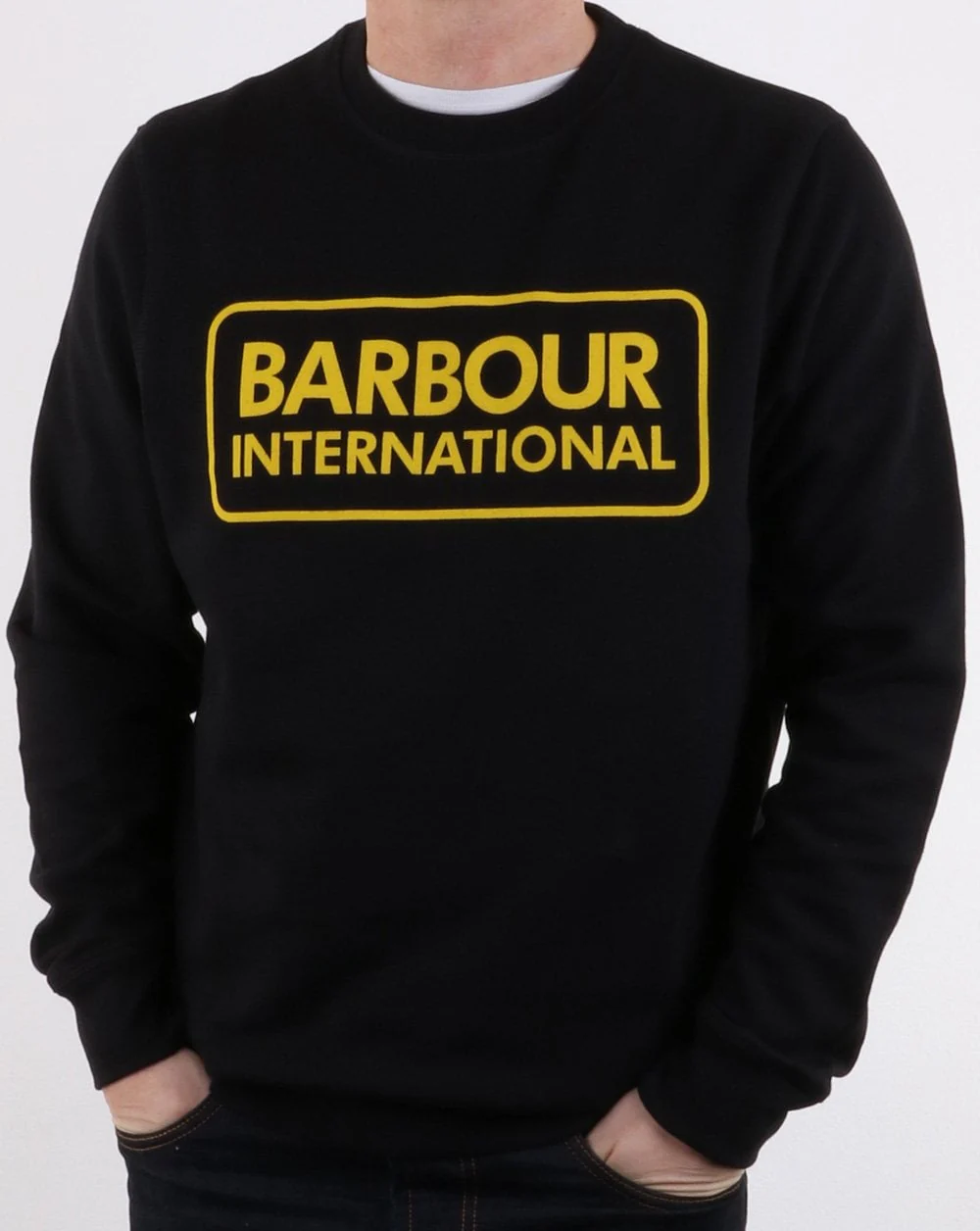 Barbour International Large Logo Sweatshirt Black - Image 2