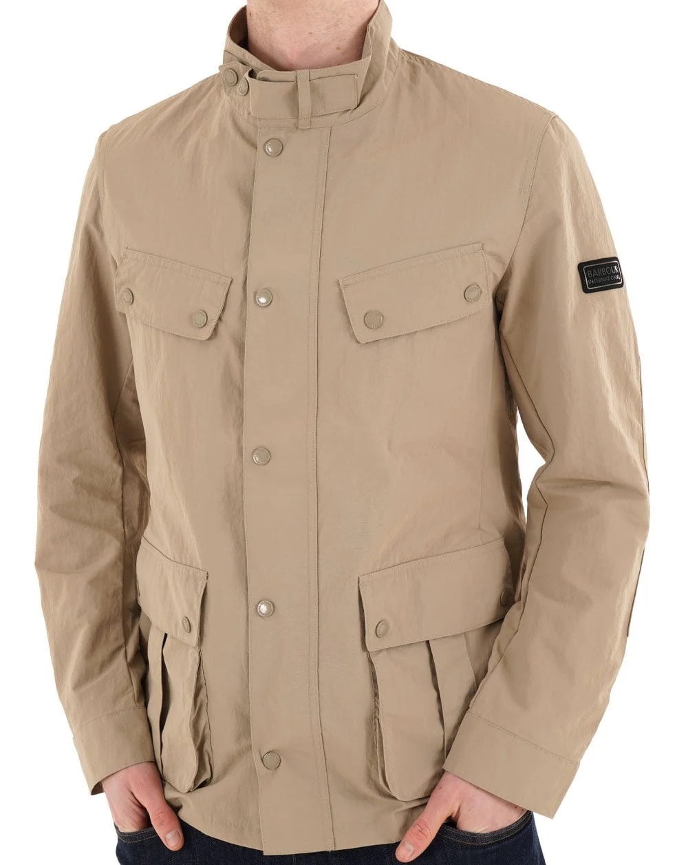 Barbour International Modern Showerproof Duke Jacket Coriander - Image 3