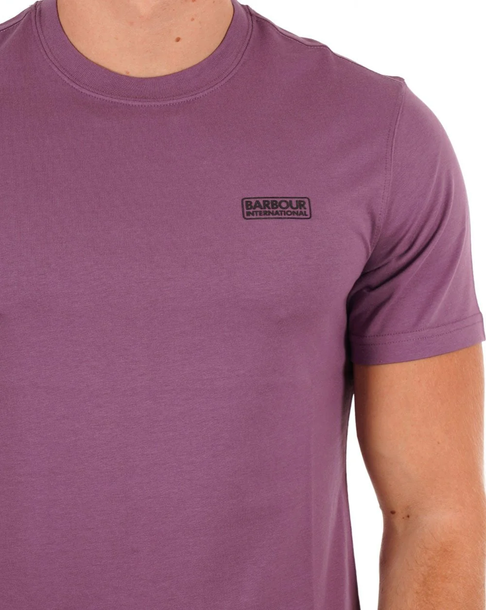 Barbour International Small Logo T-shirt Purple Haze - Image 2
