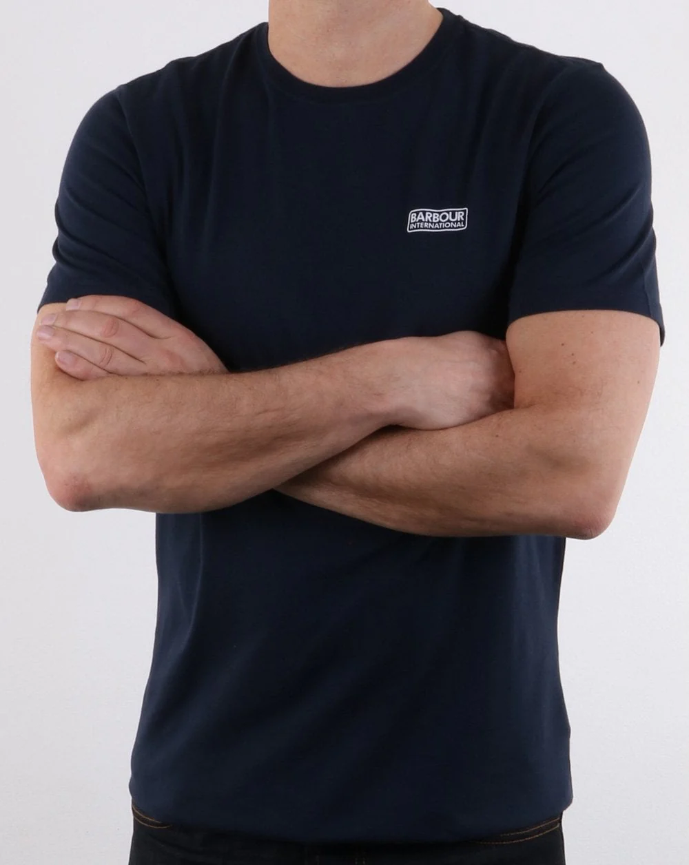 Barbour International Small Logo T'Shirt Navy