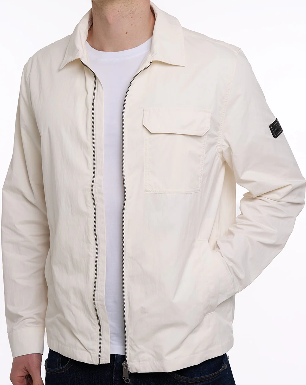Barbour International Warren Overshirt Whisper White - Image 2