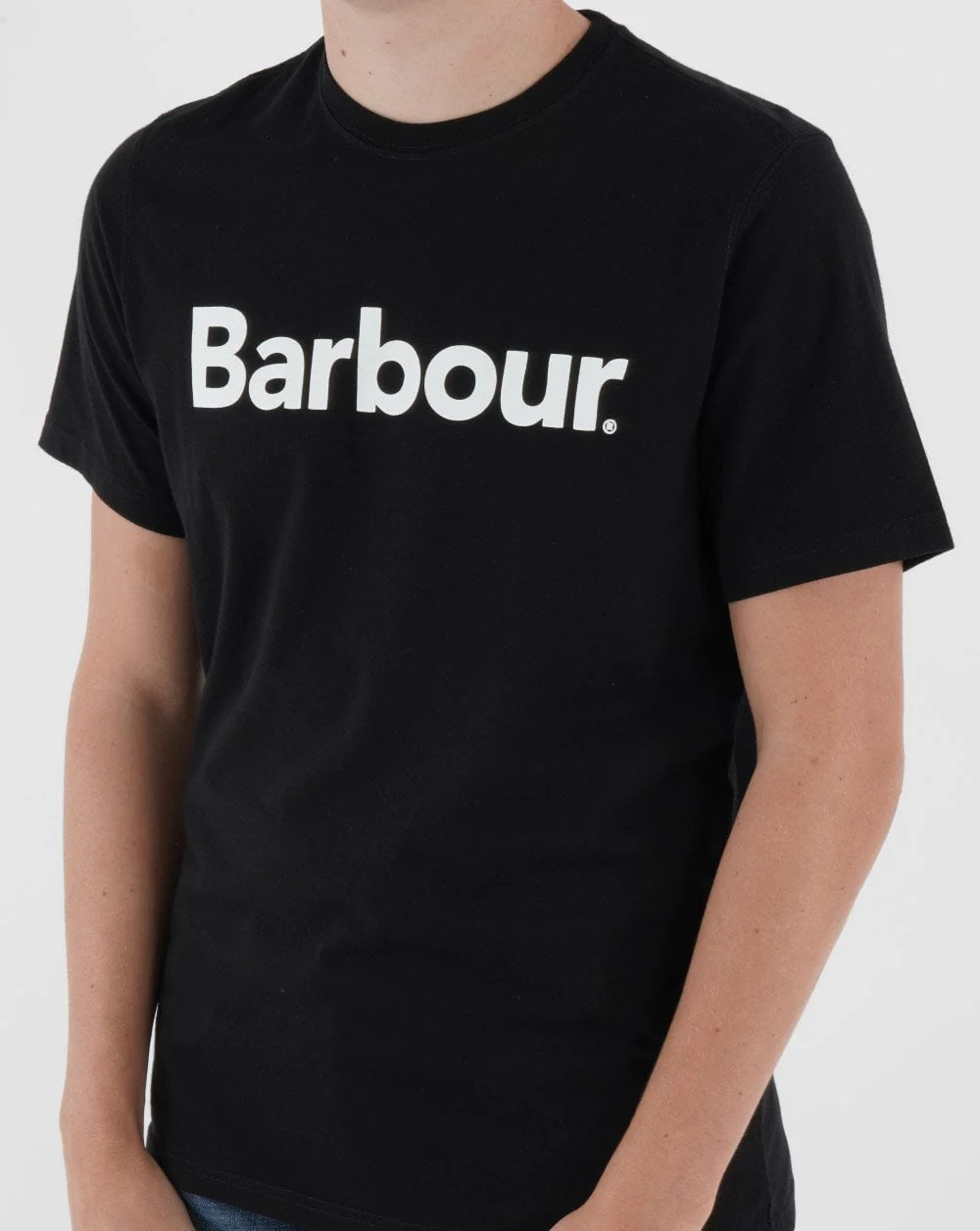 Barbour Logo T-shirt Black