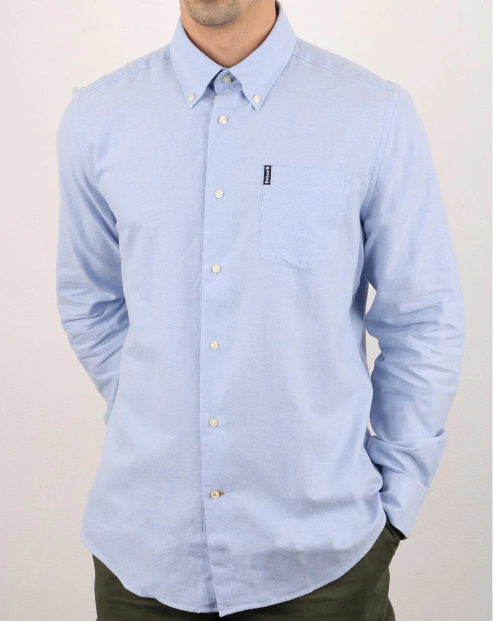 Barbour Oxford Shirt Blue - Image 2
