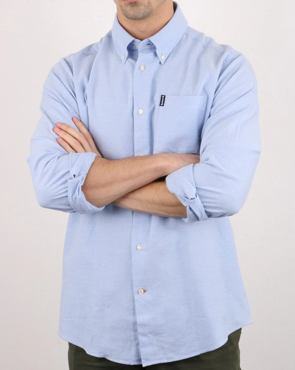 Barbour Oxford Shirt Blue - Image 3