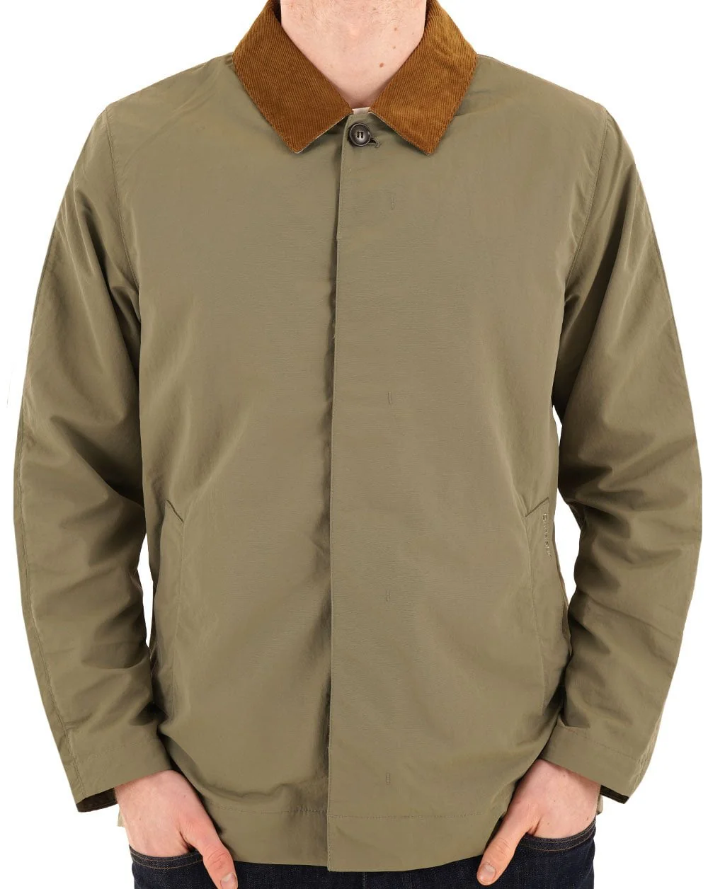 Barbour Short Rokig Showerproof Jacket Dusty Olive - Image 2