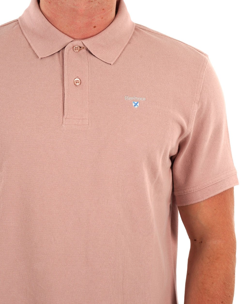 Barbour Sports Polo Pink Quartz - Image 2