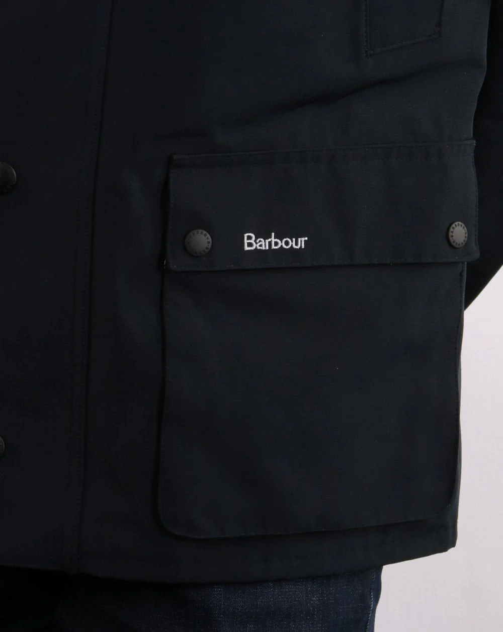 Barbour Waterproof Ashby Jacket Navy - Image 4