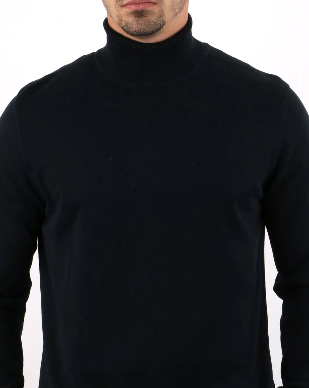 Ben Sherman Knitted Roll Neck Black - Image 4