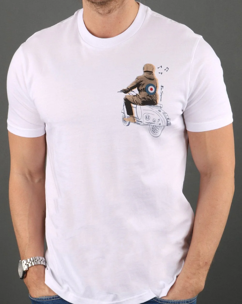 Ben Sherman Mod T-shirt White