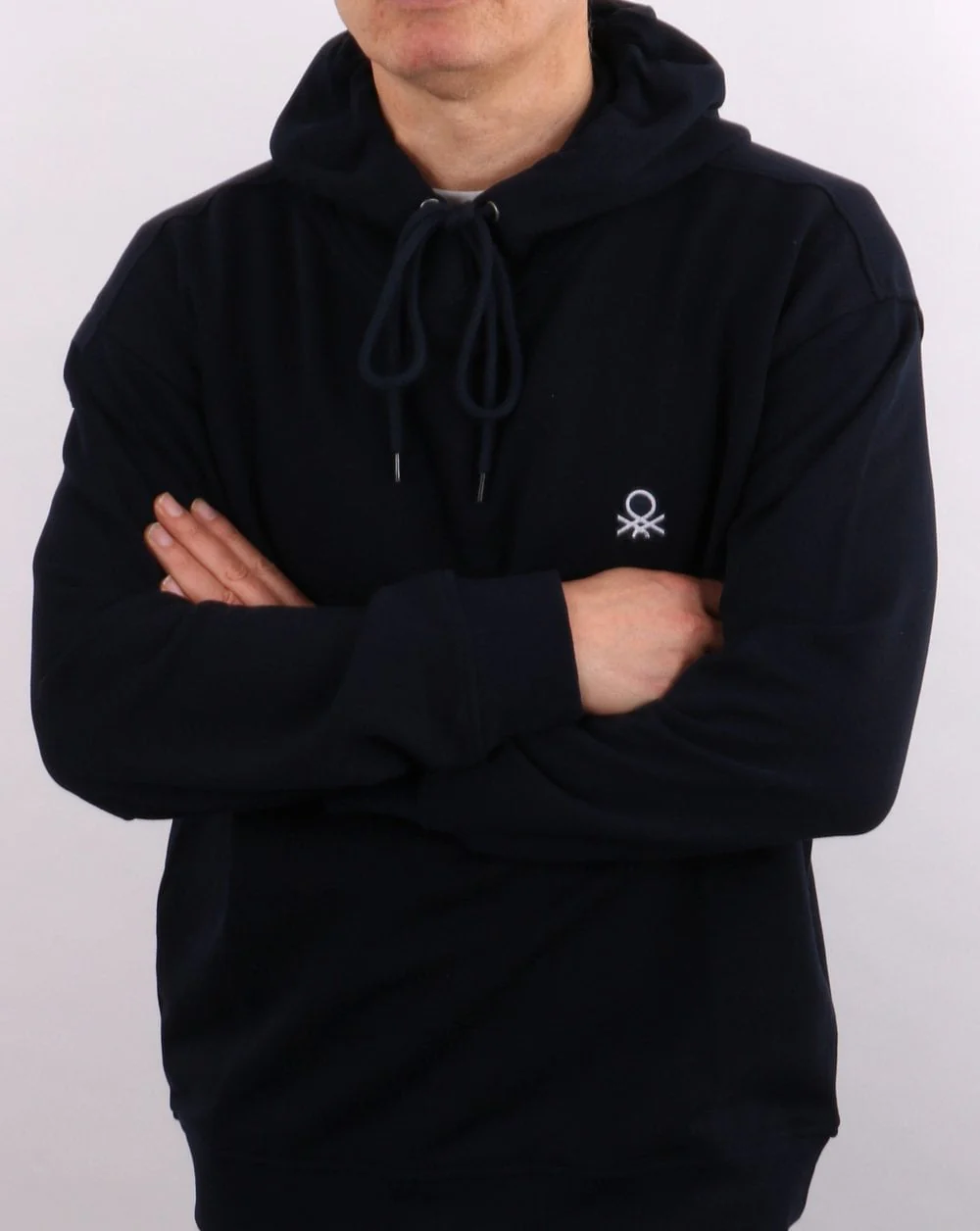 Benetton Hoodie Navy - Image 2