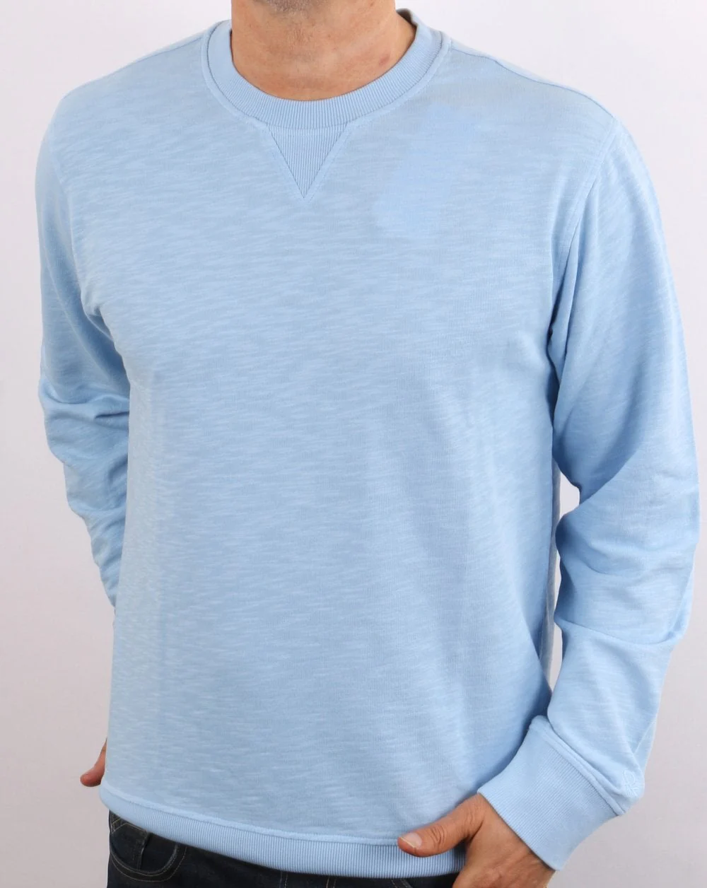 Benetton Lightweight Sweatshirt Sky Blue - Image 3